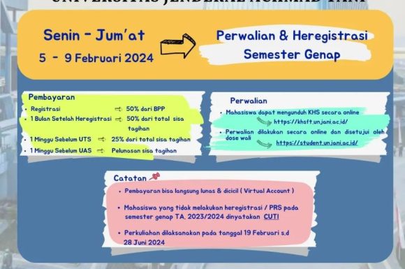 Perwalian & Heregistrasi Semester Genap