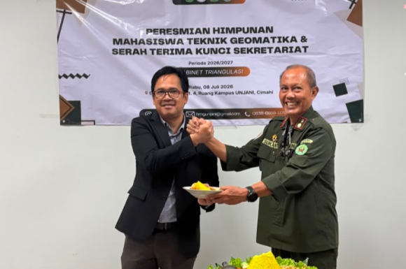 Peresmian Ruang Sekretariat Himpunan Mahasiswa Geomatika, Fakultas Teknik UNJANI. Perkuat Pembinaan Organisasi Kemahasiswaan